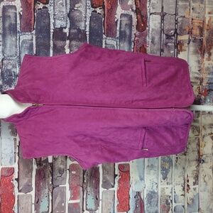 Allison Daley Diamond Quilted Faux Suede Vest